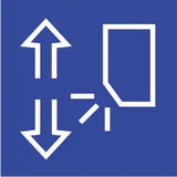 Vertikale Bewegung der Luftjalousie